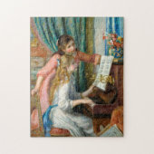 Junge Mädchen am Klavier von Pierre-Auguste Renoir Puzzle (Vertikal)