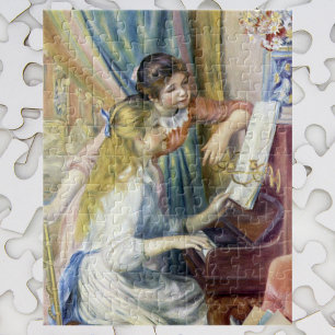 Junge Mädchen am Klavier von Pierre Renoir Puzzle