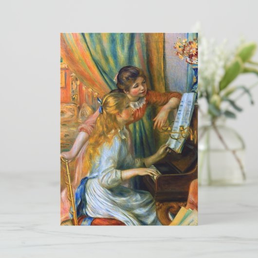 Junge Mädchen am Piano von Pierre Renoir (Stehend Vorderseite)