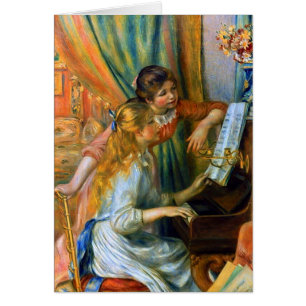 Junge Mädchen am Piano von Pierre Renoir