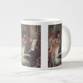 Junge Mädchen am Piano von Pierre Renoir Jumbo-Tasse (Vorderseite Rechts)