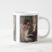 Junge Mädchen am Piano von Pierre Renoir Jumbo-Tasse (Rechts)