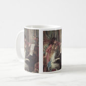 Junge Mädchen am Piano von Pierre Renoir Kaffeetasse (Vorderseite Links)