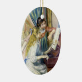 Junge Mädchen am Piano von Pierre Renoir Keramik Ornament (Rechts)