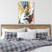 Junge Mädchen am Piano von Pierre Renoir Leinwanddruck (Insitu (Schlafzimmer))