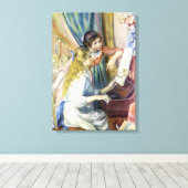 Junge Mädchen am Piano von Pierre Renoir Leinwanddruck (Insitu (Holzboden))