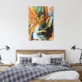 Junge Mädchen am Piano von Pierre Renoir Leinwanddruck (Insitu (Schlafzimmer))
