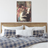 Junge Mädchen am Piano von Pierre Renoir Leinwanddruck (Insitu (Schlafzimmer))