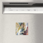 Junge Mädchen am Piano von Pierre Renoir Magnet (In Situ (Geschirrspüler))