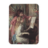 Junge Mädchen am Piano von Pierre Renoir Magnet (Vertikal)
