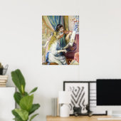Junge Mädchen am Piano von Pierre Renoir Poster (Heimbüro)