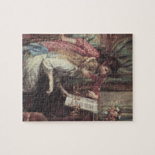 Junge Mädchen am Piano von Pierre Renoir Puzzle (Horizontal)