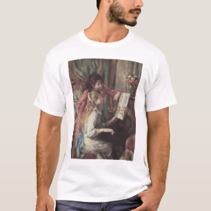 Junge Mädchen am Piano von Pierre Renoir T-Shirt