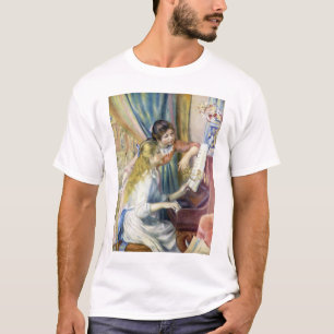 Junge Mädchen am Piano von Pierre Renoir T-Shirt