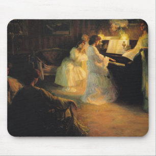 Junge Mädchen an einem Klavier, 1906 Mousepad