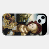 JUNGE MÄDCHEN, ANTIQUE VINEYARD GRAPEN UND WEIN Case-Mate iPhone HÜLLE (Rückseite (Horizontal))
