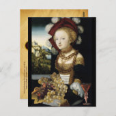 JUNGE MÄDCHEN, ANTIQUE VINEYARD GRAPEN UND WEIN POSTKARTE (Vorne/Hinten)
