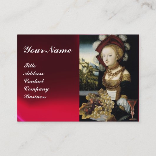 JUNGE MÄDCHEN,ANTIQUE WEINTRÄGE VISITENKARTE (Vorderseite)