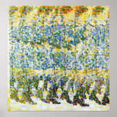 Junge Mädchen auf einem Balkon Poster (Vorne)