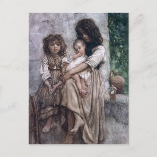 Junge Mädchen aus Ischia Postkarte (Vorderseite)