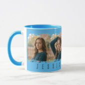 Junge Mädchen Collage-Typografie Tasse (Links)