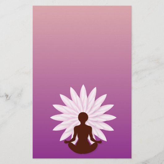 Junge Mädchen, die Yoga praktizieren Flyer (Vorne)