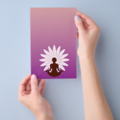 Junge Mädchen, die Yoga praktizieren Flyer (Handgriff)