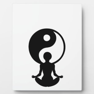 Junge Mädchen, die Yoga praktizieren Fotoplatte
