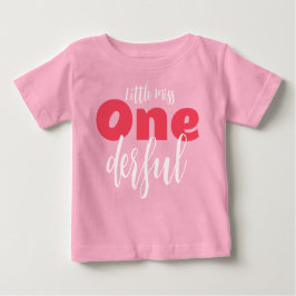 Junge Mädchen ein Jahr Beerenrosa Baby T-shirt
