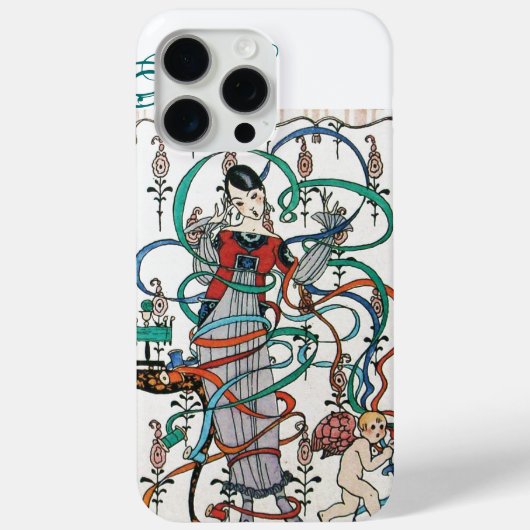 JUNGE MÄDCHEN,FARBBONNE WIRBEL,KUPID Case-Mate iPhone HÜLLE (Rückseite)