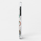 JUNGE MÄDCHEN,FARBBONNE WIRBEL,KUPID Monogramm Case-Mate iPhone Hülle (Hinten/Links)