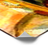 Junge Mädchen im Klavierposter (in vielen Größen) Poster (Ecke)