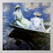 Junge Mädchen im Ruderboot Poster (Vorne)