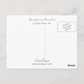 Junge Mädchen im Ruderboot Postkarte (Rückseite)