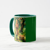 Junge Mädchen in einem Apfelgarten Tasse (Vorderseite Links)