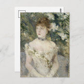 Junge Mädchen in einem Ball Gown | Berthe Morisot Postkarte (Vorne/Hinten)