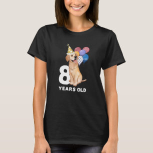 Junge Mädchen Liebe Hund Golden Retriever T-Shirt