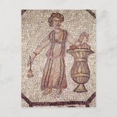 Junge Mädchen mit Blume Postkarte (Vorderseite)