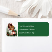 Junge Mädchen mit Geschenk Weihnachten (Insitu)