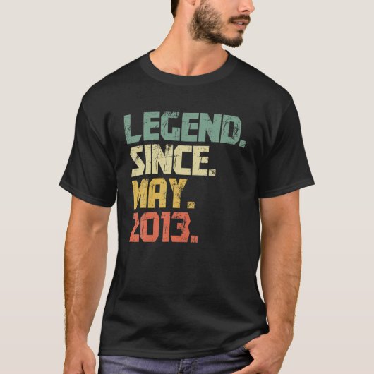Junge Mädchen - seit Mai 2013 Legende T-Shirt (Vorderseite)