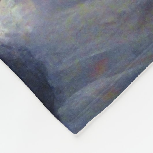 Junge Mädchen und ihr Hund, Mary Cassatt Fleecedecke (Ecke)