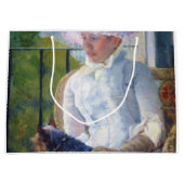 Junge Mädchen und ihr Hund, Mary Cassatt Große Geschenktüte (Vorderseite)