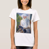 Junge Mädchen und ihr Hund, Mary Cassatt T-Shirt (Vorderseite)