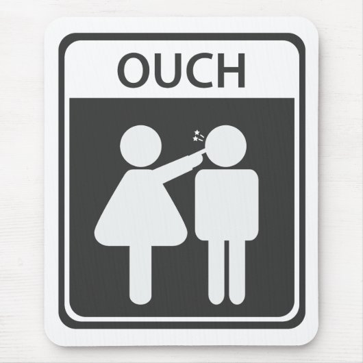 Junge Mädchen-Zeichen Mousepad (Vorne)