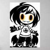 Junge Mädchenkreatur | Art der AI Poster (Vorne)