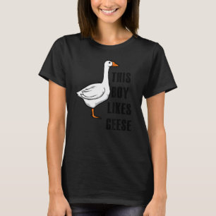Junge mag Geese Wildlife Nature Goose Animal T-Shirt