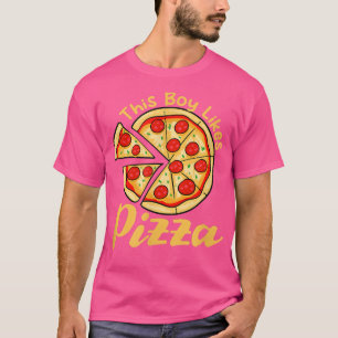Junge mag Pizza Ironische Pizza Italienisches Esse T-Shirt