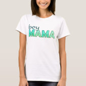 Junge Mama, die Grün-farbige Damen T-Shirt (Vorderseite)