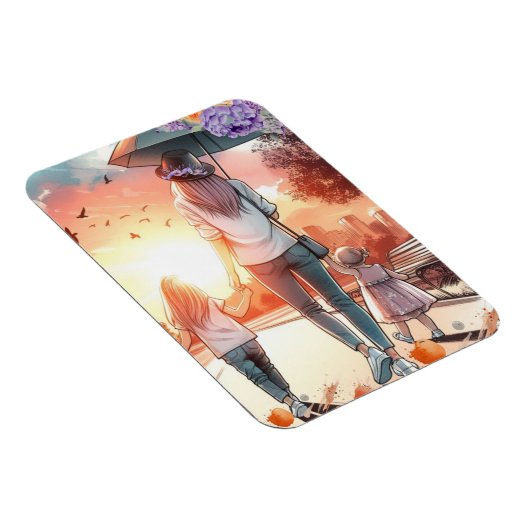 Junge Mama mit Daughters Day Out Magnet (Rechte Seite)