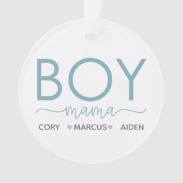 Junge Mama Personalisiert mit den Namen von Son Ornament
